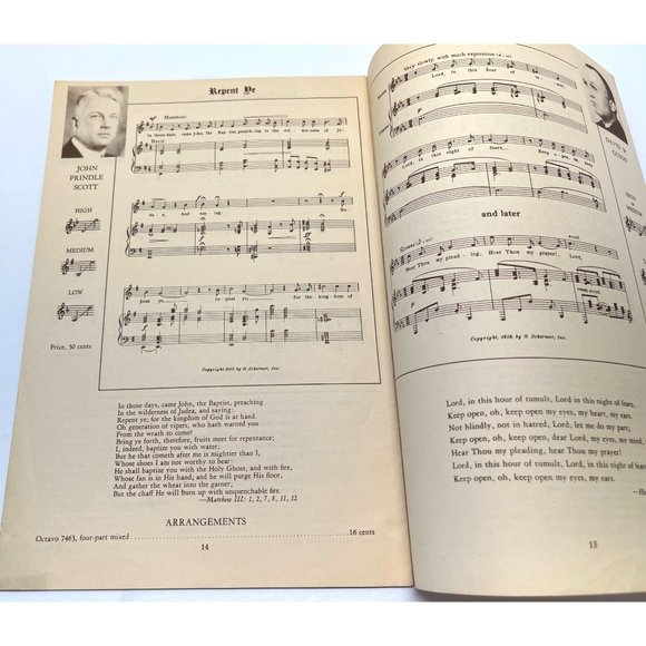 Grinnell Bros Most Successful Sacred Songs Songbook Vintage Sheet Music - Picture 9 of 10